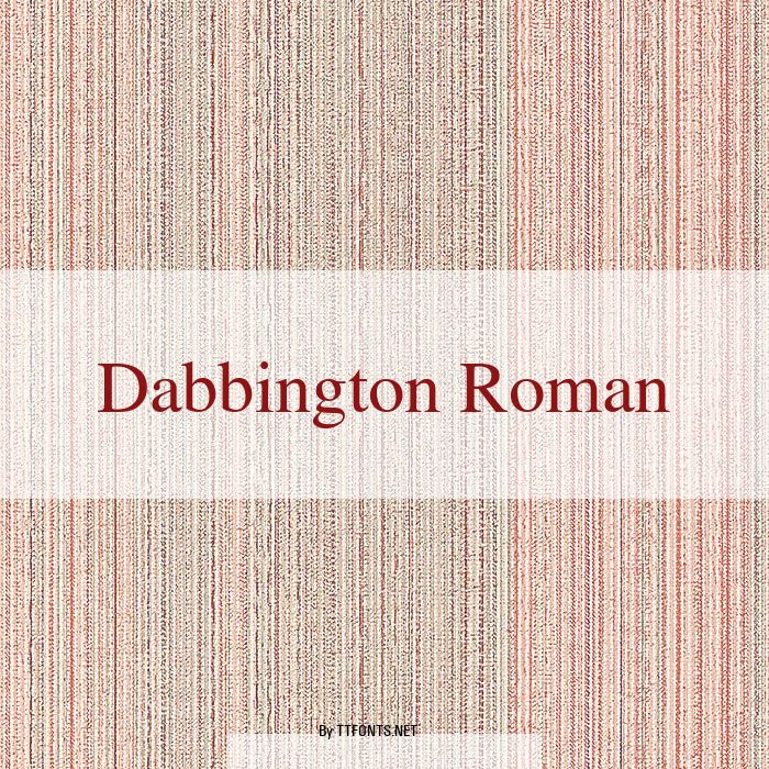 Dabbington Roman example